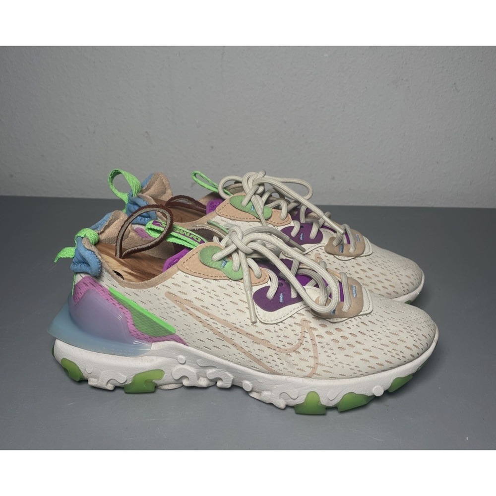 Womens Nike React Vision Fossil‎ Vachetta Tan Sneakers Size 6.5